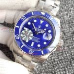 Perfect Replica Swiss Replica Rolex Submariner Blue Dial White Gold Watch